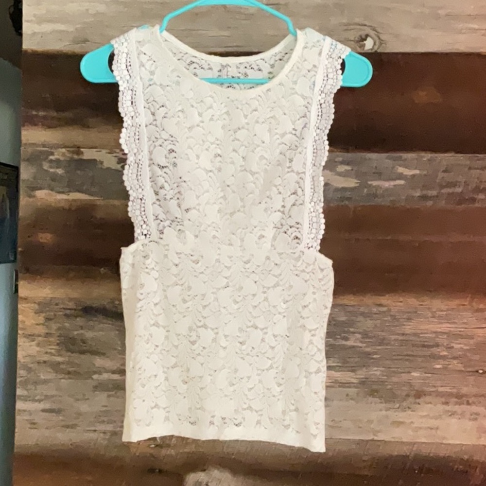 Sexy Free People Lace Smock Tank Top